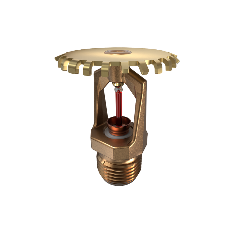 Viking® VK467, Freedom, Residential Sprinkler, Upright, 4.9K, QR, 1/2" NPT, Brass, 155 Degree 19154AB Fire Sprinkler Head