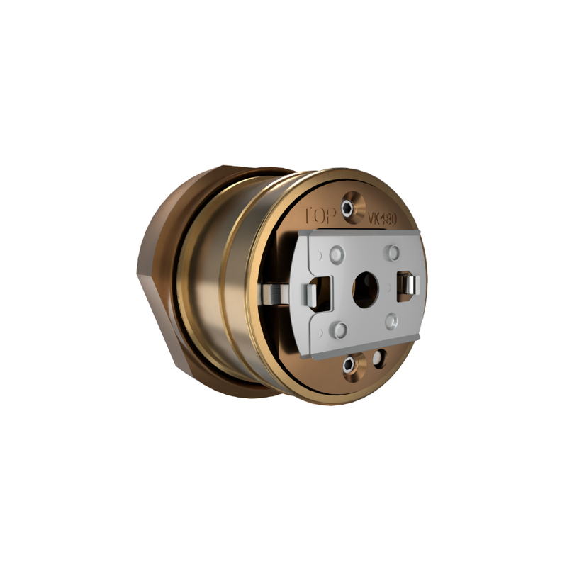 Viking® VK480, Freedom, Residential Sprinkler, Horizontal Sidewall, Fusible Link Flat Concealed, 4.0K, QR, 1/2" NPT, Brass, 165 Degree 16116AC Fire Sprinkler Head - WeSupplyIt.com