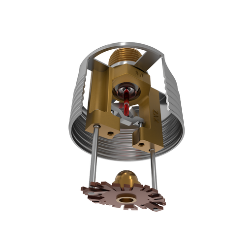 Viking® VK4921, 5.6K, Standard, Concealed Pendent, SR, 1/2" NPT, Brass, 155 Degree 24683AB Fire Sprinkler Head