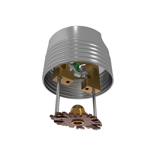 Viking® VK4921, 5.6K, Standard, Concealed Pendent, SR, 1/2" NPT, Brass, 200 Degree 24683AE Fire Sprinkler Head