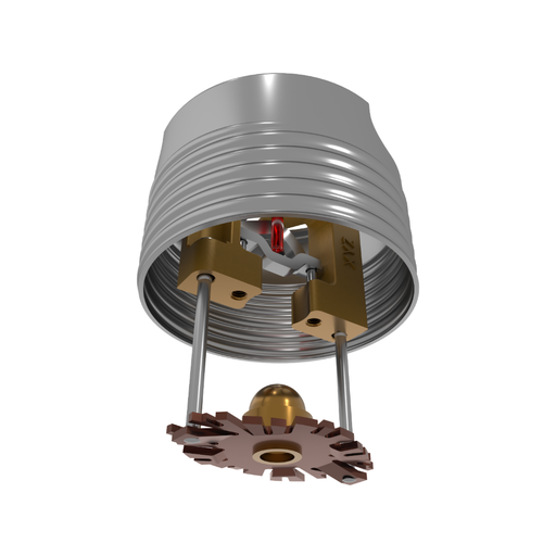 Viking® VK494, Freedom, Residential Sprinkler, Concealed Pendent, 4.9K, QR, 1/2" NPT, Brass, 155 Degree 23707AB Fire Sprinkler Head