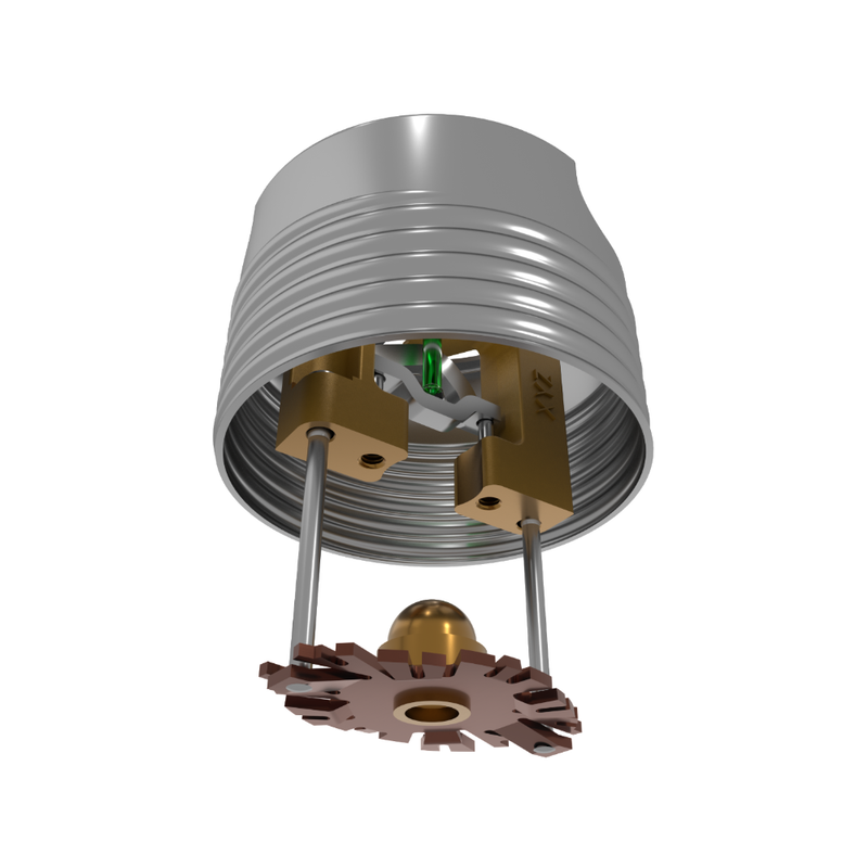 Viking® VK494, Freedom, Residential Sprinkler, Concealed Pendent, 4.9K, QR, 1/2" NPT, Brass, 200 Degree 23707AE Fire Sprinkler Head
