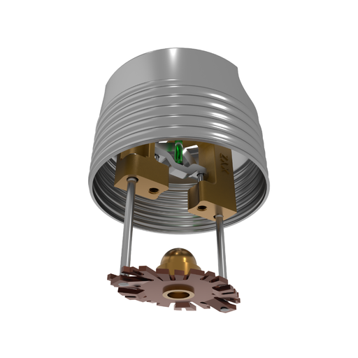 Viking® VK496, Freedom, Residential Sprinkler, Concealed Pendent, 3.0K, QR, 1/2" NPT, Brass, 200 Degree 23763AE Fire Sprinkler Head