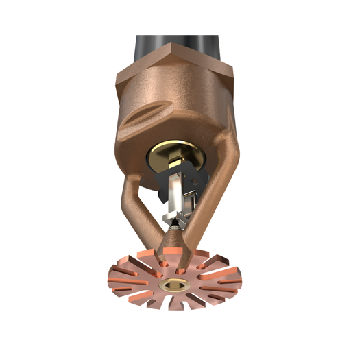 Viking® VK504, ESFR, Dry Sprinkler Pendent, 16.8K, Fusible Link, Pendent, Fast Response, 1 ½” Threaded  NPT, Brass, 205 Degree, 36.5” Length, 19016AE Fire Sprinkler Head