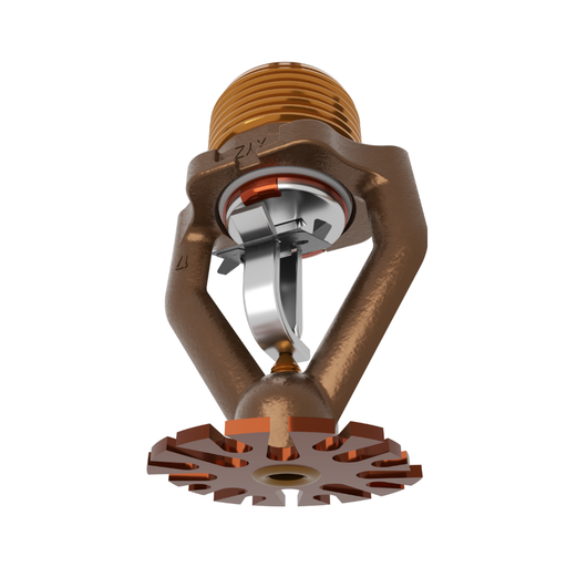 Viking® VK514, ESFR, Storage, 28.0K, Fusible Link, Pendent, Fast Response, 1" NPT, Brass, 165 Degree 22894AC Fire Sprinkler Head