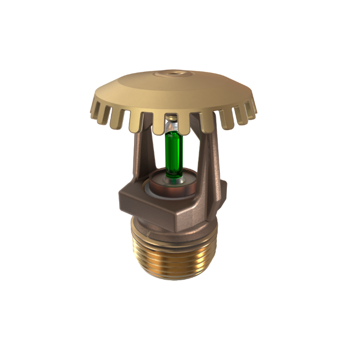 Viking® VK530, Model M, ELO, Special Application, 11.2K, Upright, SR, 3/4" NPT, Wax Coated Brass, 200 Degree, 09679CE Fire Sprinkler Head