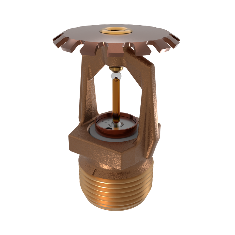 Viking® VK532, Microfast Model M, 11.2K, Extra Large Orifice, Extended Coverage, Upright, QR/SR, 3/4" NPT, Brass, 135 Degree 08687AA Fire Sprinkler Head