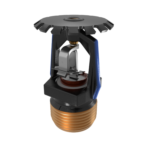 Viking® VK535, Microfast Model M, 11.2K, Extended Coverage, Fusible Link, Upright, QR, 3/4" NPT, Black, 280 Degree 14139MG/B Fire Sprinkler Head