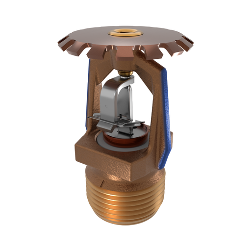 Viking® VK535, Microfast Model M, 11.2K, Extended Coverage, Fusible Link, Upright, QR, 3/4" NPT, Brass, 280 Degree 14139AG Fire Sprinkler Head