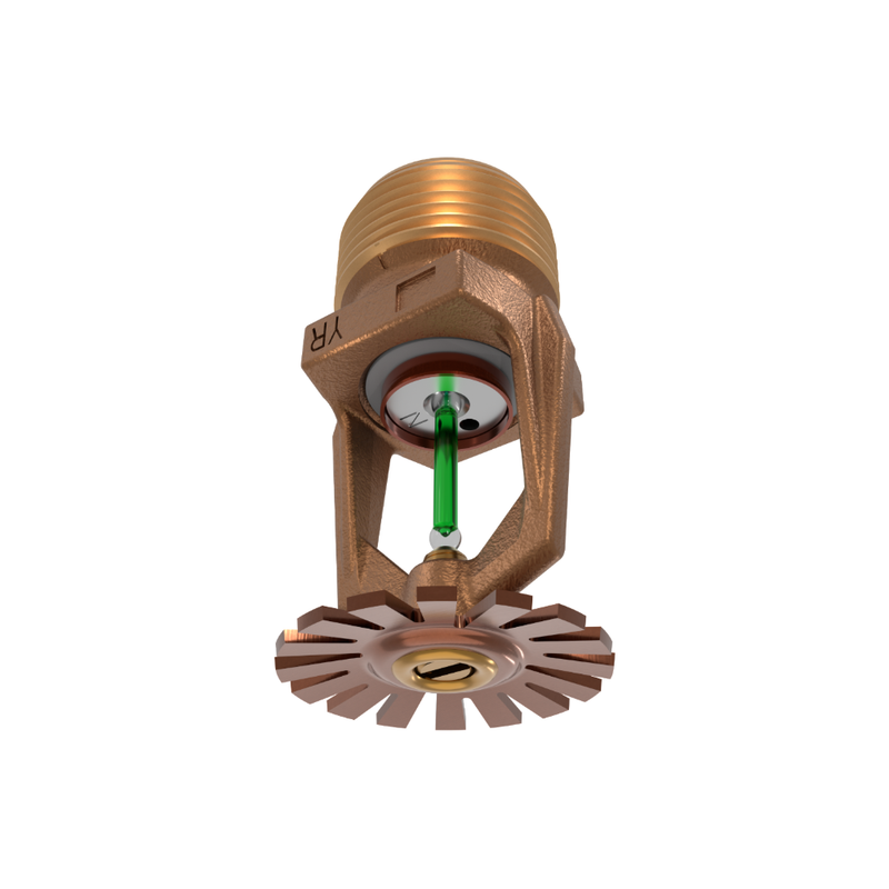 Viking® VK536, Model M, ELO, Special Application, 11.2K, Pendent, SR, 3/4" NPT, Brass, 200 Degree 07961AE Fire Sprinkler Head - WeSupplyIt.com