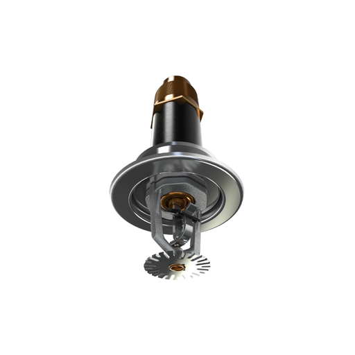 Viking® VK545, ELO, Standard, Dry Sprinkler, 11.2K, Pendent, Fusible Link, SR, Recessed Adjustable, 1 1/4” NPT, Chrome, 165 Degree, 18” Length, 19835FC18 Fire Sprinkler Head