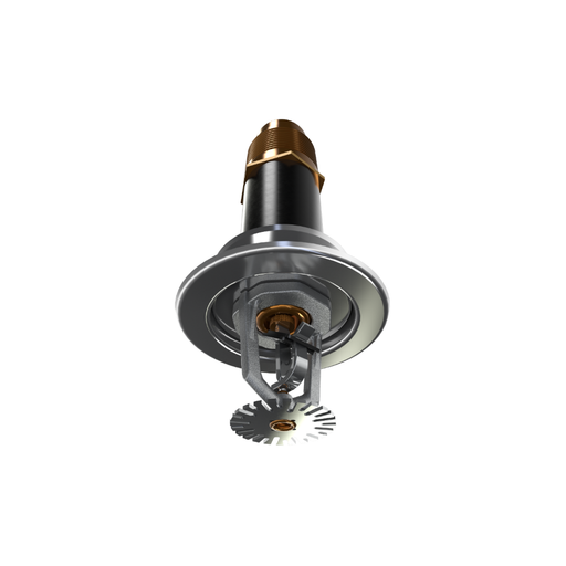 Viking® VK545, ELO, Standard, Dry Sprinkler, 11.2K, Pendent, Fusible Link, SR, Recessed Adjustable, 1 1/4” NPT, Chrome, 205 Degree, 18” Length, 19835FE18 Fire Sprinkler Head