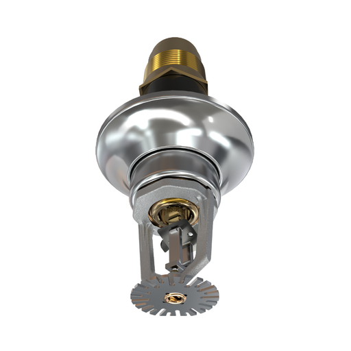 Viking® VK546, ELO, Standard, Dry Sprinkler, 11.2K, Pendent, Fusible Link, SR, Standard Adjustable, 1 1/4” NPT, Chrome, 165 Degree, 12” Length, 19840FC12 Fire Sprinkler Head