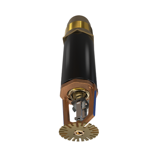 Viking® VK547, ELO, Standard, Dry Sprinkler, 11.2K, Pendent, Fusible Link, QR, Plain Barrel, 1 1/4” NPT, Brass, 205 Degree, 24” Length, 19828AE24 Fire Sprinkler Head