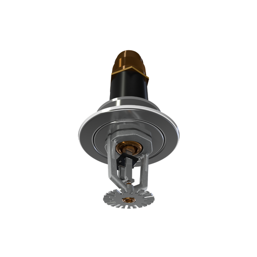 Viking® VK548, ELO, Standard, Dry Sprinkler, 11.2K, Pendent, Fusible Link, QR, Recessed Adjustable, 1 1/4” NPT, Chrome, 165 Degree, 18” Length, 19833FC18 Fire Sprinkler Head