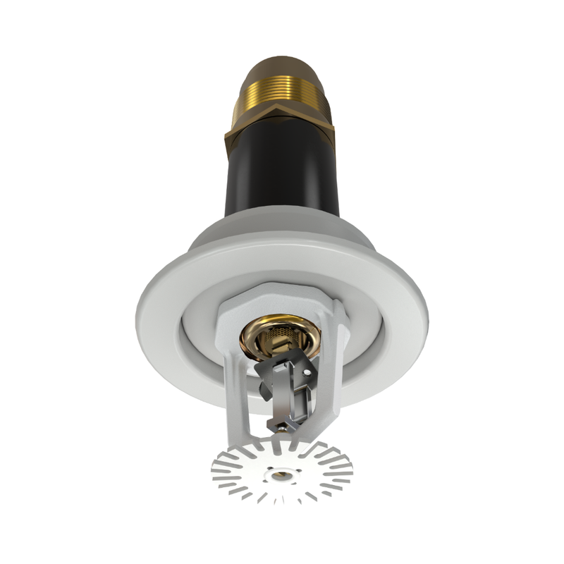 Viking® VK548, ELO, Standard, Dry Sprinkler, 11.2K, Pendent, Fusible Link, QR, Recessed Adjustable, 1 1/4” NPT, White, 165 Degree, 18” Length, 19833MC/W18 Fire Sprinkler Head