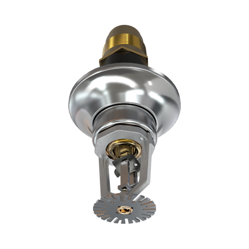 Viking® VK549, ELO, Standard, Dry Sprinkler, 11.2K, Pendent, Fusible Link, QR, Standard Adjustable, 1 1/4” NPT, Chrome, 280 Degree, 12” Length, 19838FG12 Fire Sprinkler Head