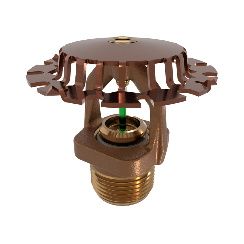 Viking® VK570, Model M, 14.0K, Extended Coverage, Upright, QR/SR, 3/4" NPT, Brass, 200 Degree 13840AE Fire Sprinkler Head