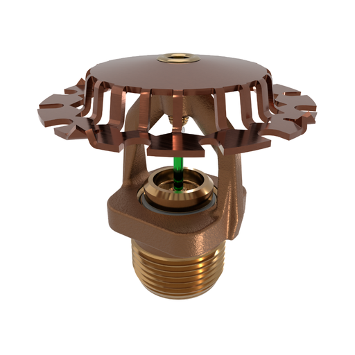 Viking® VK570, Model M, 14.0K, Extended Coverage, Upright, QR/SR, 3/4" NPT, Brass, 200 Degree 13840AE Fire Sprinkler Head