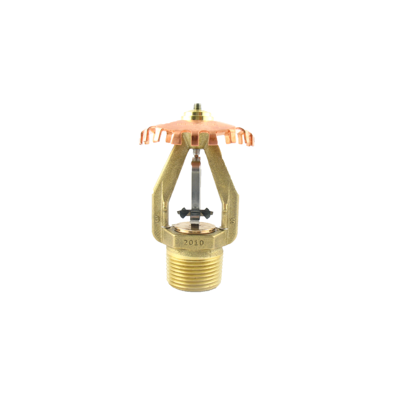 Viking® VK595, 25.2K, Extended Coverage, Fusible Link, Upright, QR/SR, 1" NPT, Brass, 212 Degree 16859AE Fire Sprinkler Head