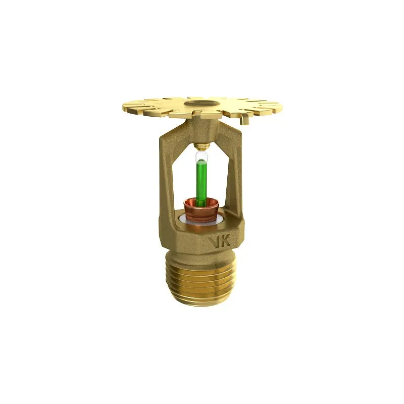 Viking® VK697, Attic Sprinkler, Specific Application, Upright, 5.6K, QR, 1/2" NPT, Brass, 200 Degree 21716AE Fire Sprinkler Head
