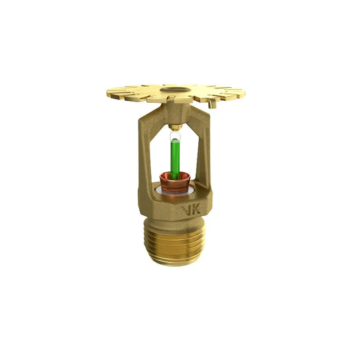 Viking® VK697, Attic Sprinkler, Specific Application, Upright, 5.6K, QR, 1/2" NPT, Brass, 200 Degree 21716AE Fire Sprinkler Head