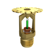 Viking® VK950, COIN, Combustible Interstitial, 5.6K, Upright, QR, 1/2" NPT, Brass, 200 Degree 20757AE Fire Sprinkler Head - WeSupplyIt.com