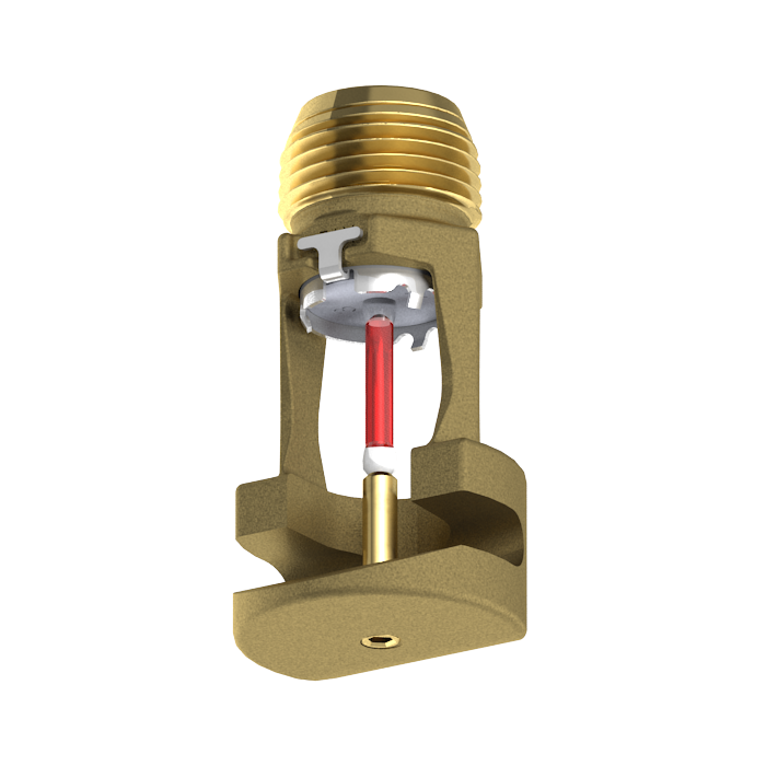 Viking® VK960, Window Sprinkler, Specific Application, Pendent Vertical Sidewall, 5.6K, QR, 1/2" NPT, Brass, 155 Degree 23832AB Fire Sprinkler Head
