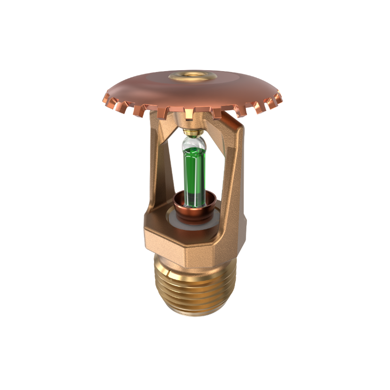 Viking® VK100, Model M, 5.6K, Standard, Upright, SR, 1/2" NPT, Brass 200 Degree 12986AE Fire Sprinkler Head