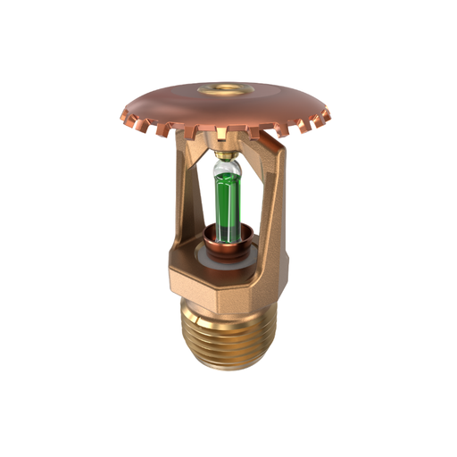 Viking® VK100, Model M, 5.6K, Standard, Upright, SR, 1/2" NPT, Brass 212 Degree 12986AM Fire Sprinkler Head