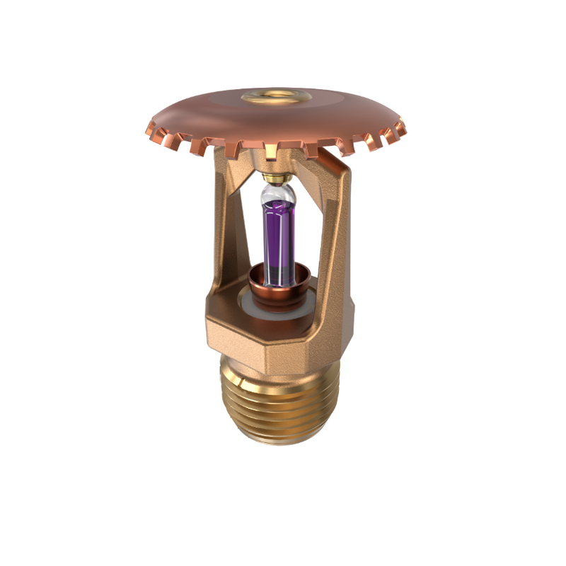 Viking® VK100, Model M, 5.6K, Standard, Upright, SR, 1/2" NPT, Brass 360 Degree 12986AH Fire Sprinkler Head