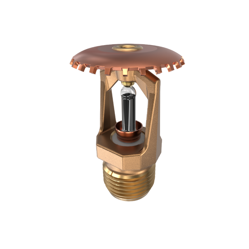 Viking® VK100, Model M, 5.6K, Standard, Upright, SR, 1/2" NPT, Brass 500 Degree 12986AL Fire Sprinkler Head