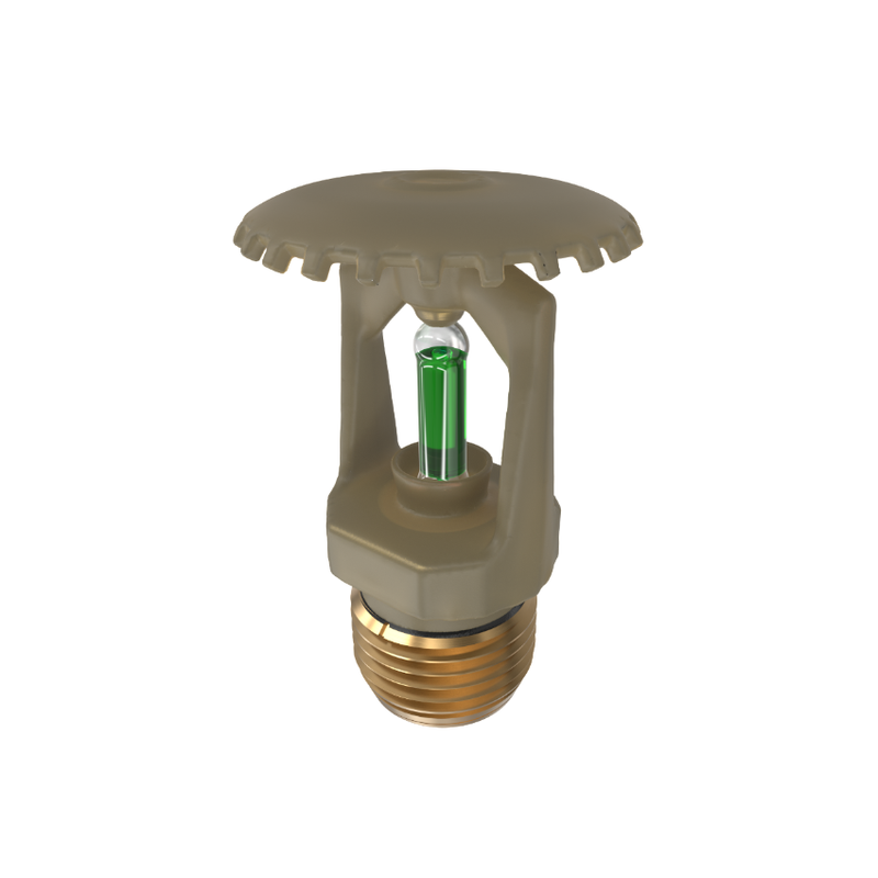Viking® VK100, Model M, 5.6K, Standard, Upright, SR, 1/2" NPT, Wax Coated Black 200 Degree 12986VE/B Fire Sprinkler Head