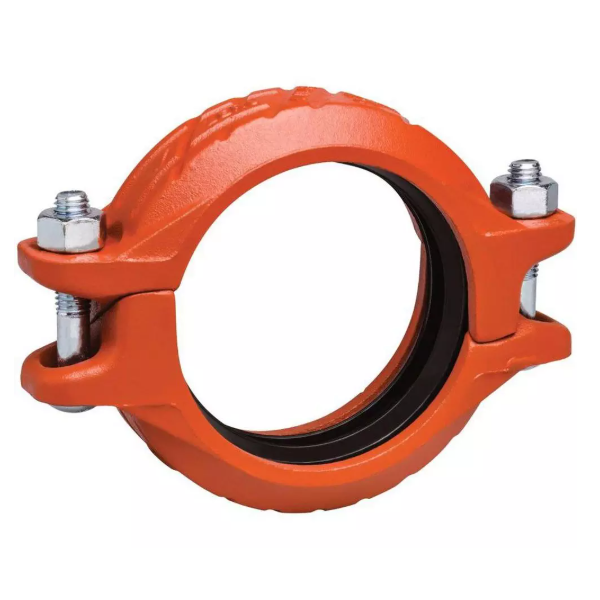 Victaulic® L080007PE0 Style 07 Zero Flex Grooved Coupling, 8", Orange