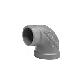 Victaulic Firelock NO. 145 Female Threaded x Groove 90° Elbow, 1" x 1", Galvanized, F010145G00