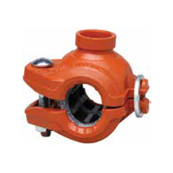 Victaulic Firelock Style 118 1" Outlet Coupling, Painted Orange, 1" x 1", LK27118PE0