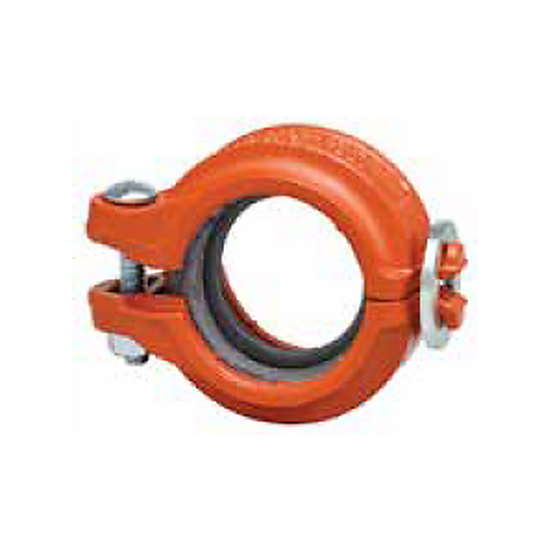 Victaulic Firelock Style 109 Rigid Coupling, Painted Orange, 1 1/2", DN40, L014109PE2