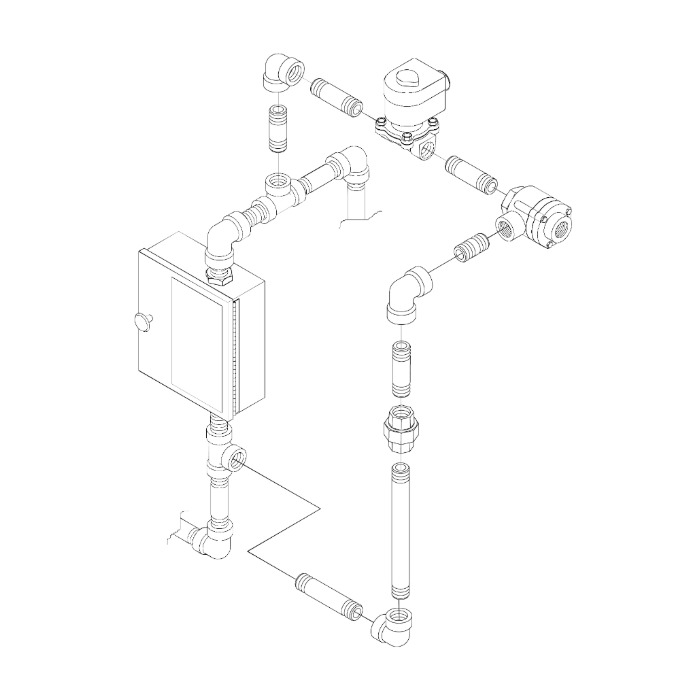 Viking® 12661-2 Electric/Pneumatic Releasing Trim for Double Interlock System, Loose Trim only, Brass - WeSupplyIt.com