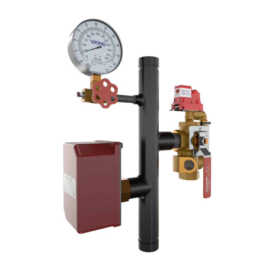 Meter Riser Expansion Viking® 14874A300 EasyPac Commercial Riser Assembly With Test And Drai ...