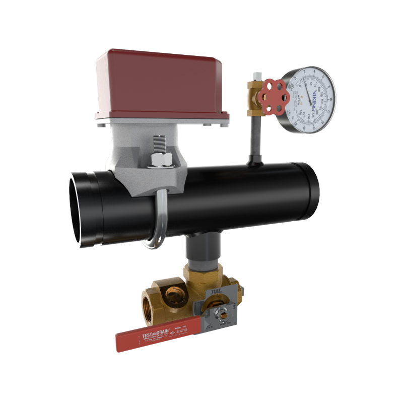 Viking® 15301F EasyPac Floor Control Riser Assembly With Test And Drain, 3/4" K14 ESFR Orifice, Groove x Groove, 3" - WeSupplyIt.com