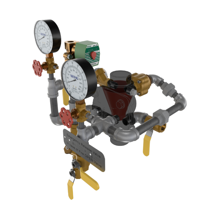 Viking® 23577-1 Model VXD Deluge System With Electric Release, Galvanized, Loose Trim, 2" - WeSupplyIt.com