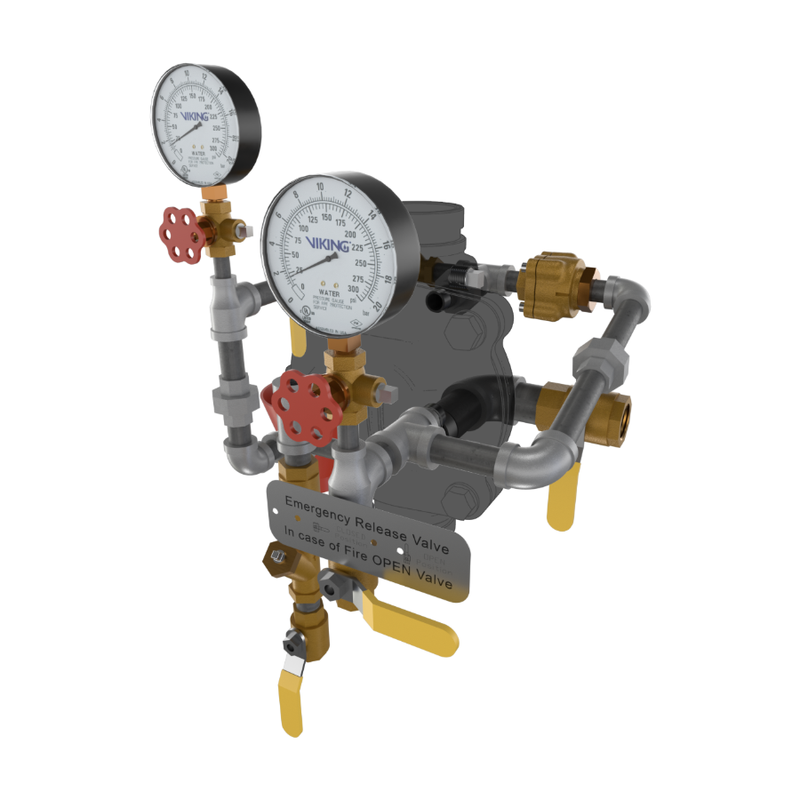 Viking® 23595-1 Model VXD Deluge System With Hydraulic Release, Galvanized, Loose Trim, 2 1/2" - WeSupplyIt.com