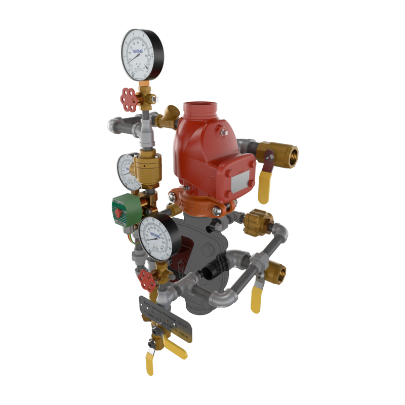 Viking® 23610-1 Model VXD Loose Trim, Double-Interlocked Preaction System With Electric/Pneumatic Release, Galvanized, 2 1/2" - WeSupplyIt.com