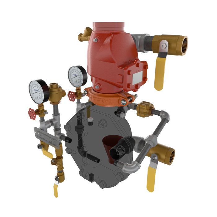 Viking® 23650-1 Model VXD Loose Trim, Deluge Single-Interlocked Preaction System With Pneumatic Release, Galvanized, 4" - WeSupplyIt.com