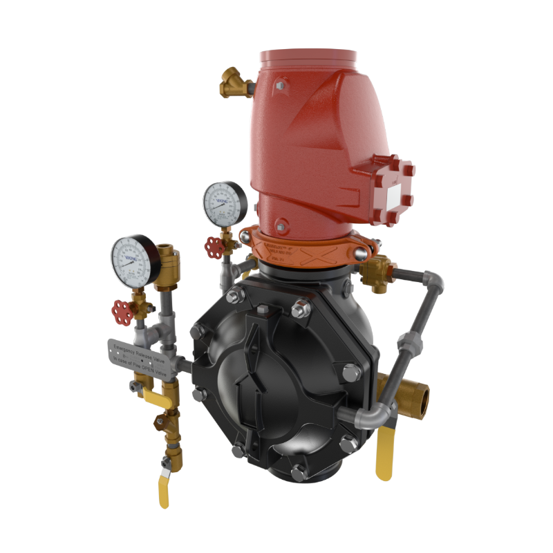 Viking® 23672 Model VXD Pre-Trimmed, Deluge Single-Interlocked Preaction System With Pneumatic Release, Galvanized, 6" - WeSupplyIt.com