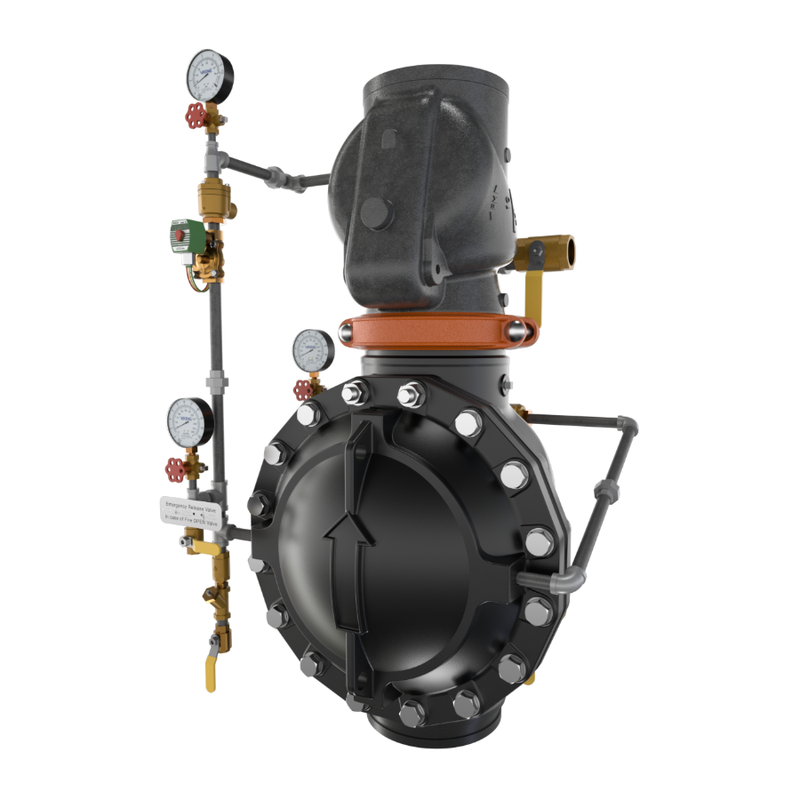 Viking® 23757 Model VXD Pre-Trimmed, Deluge Double-Interlocked Preaction System With Electric/Pneumatic Release, Galvanized, 10" - WeSupplyIt.com