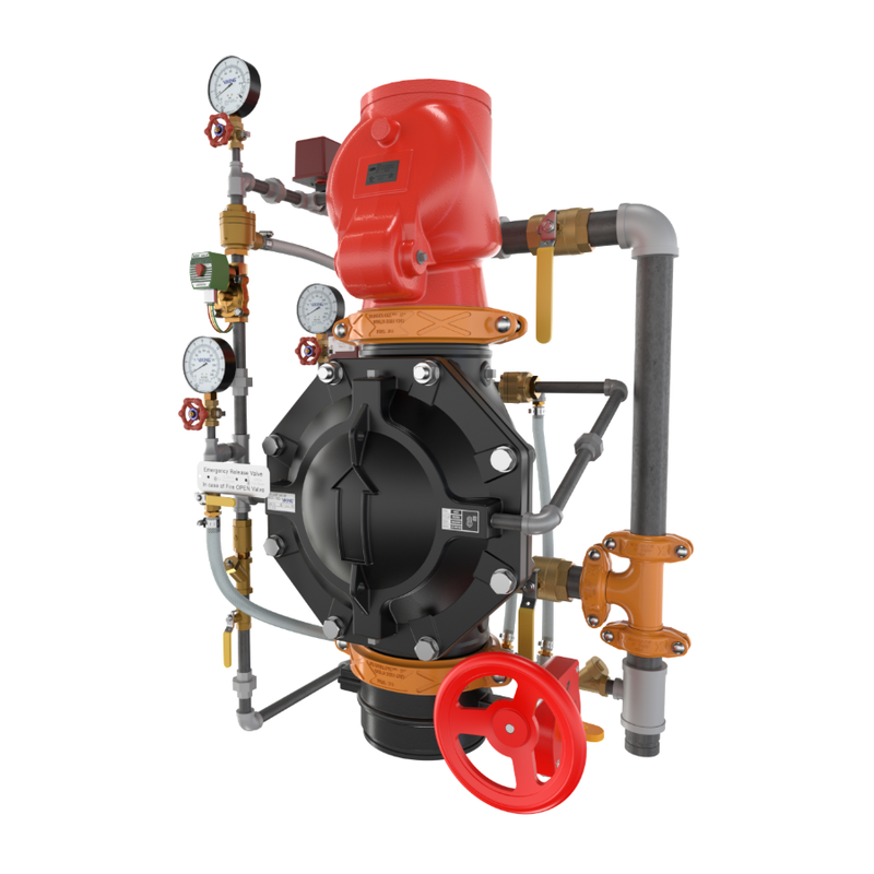 Viking® 25501 Model VXD Pre-Trimmed Riser (PTR) Double Interlock With Electric/Pneumatic Release, 8" - WeSupplyIt.com