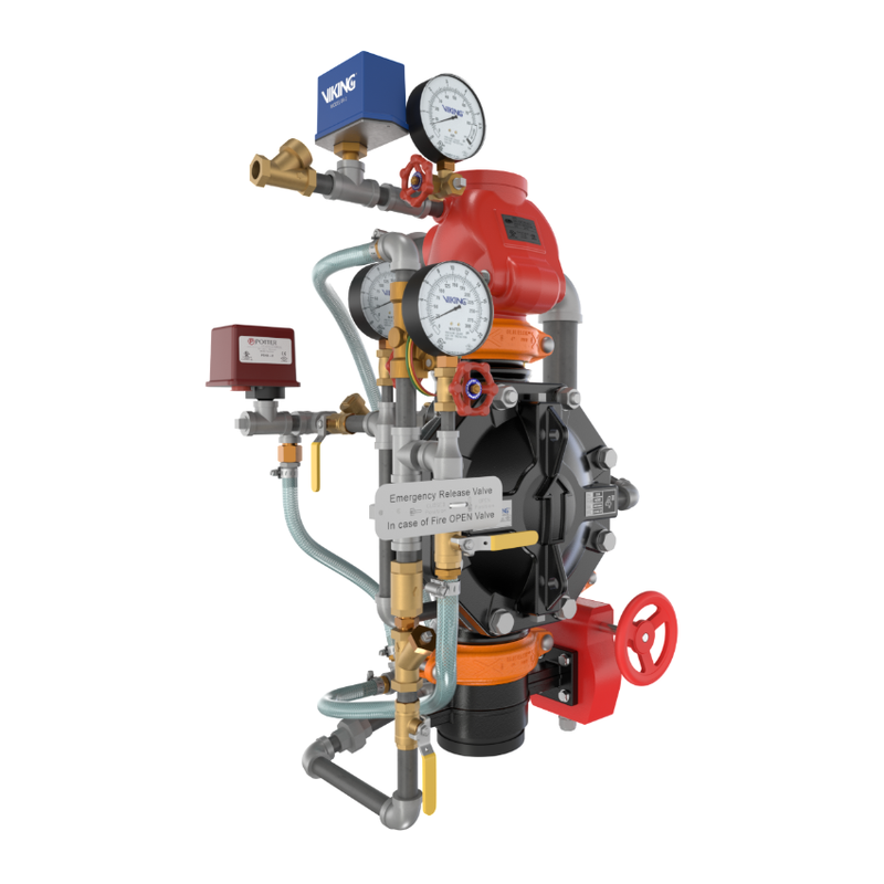 Pre Action Riser Compressor Viking® 26680 Model VXD Double Interlock Preaction System with Electri ...