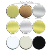 Viking Mirage Cover 13642 Label 16943C Push On Concealed Fire Sprinkler Cover Plate Escutcheon, Large 3 5/16" OD, Brushed Chrome, 165 Degree White Label, 13642FC/B - WeSupplyIt.com