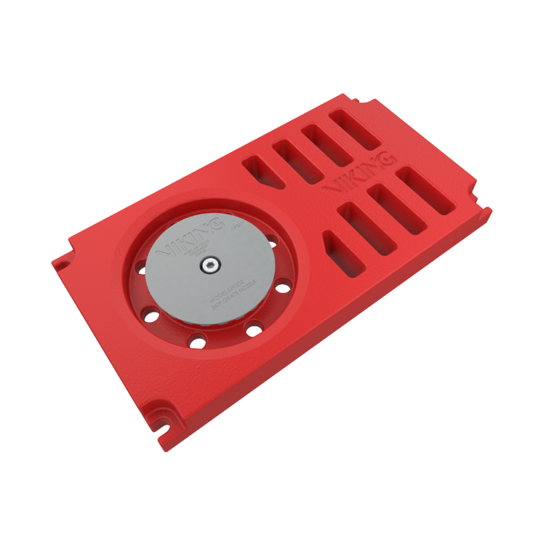 Viking® F24829 Model GN202 Trench Grate Nozzle, 360° Degree Discharge, USP, 20" - WeSupplyIt.com